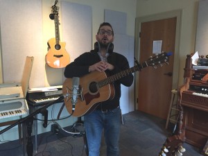 Zi audio session 2-26-16_Seth with guitar by Jana